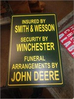 8"X12" METAL SIGN -   PROTECTED