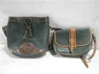 Two Authentic Dooney & Burke Handbags See