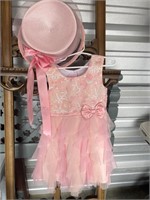 Sz 5 Pink Dress & Hat U250