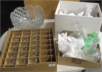 Punchbowl, Punch Glasses, Decanters & Glassware