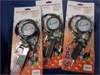 Inflator and gauge kit qty 3