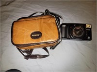 Camera w/ Leather Bag