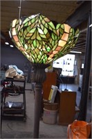 Stained Glass Torchiere Floor Lamp