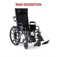 Medline Reclining Wheelchair  16 x 18 Seat