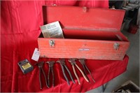 Craftsman Tool box with Fencing Pliars & Supplies
