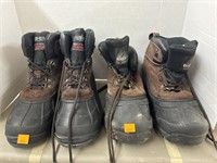 2 Pair Boots as 8.5 & 9