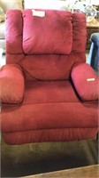 Burgundy recliner