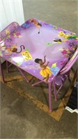 Child’s table and chairs