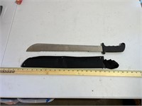 Machete, and sheath