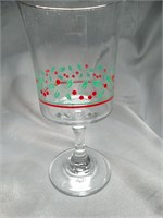 Lot of 12 Holiday Stemmed Glasses