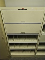 receding door lateral file cabinet