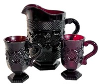 Cape Cod Pitcher & Two Pedestal Mugs