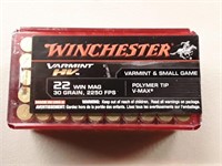 22 WIN MAG 30 GR. WINCHESTER 22 MAGNUM