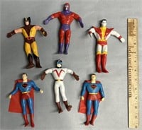 Marvel Superhero Bendable Action Figure Toy Lot