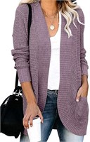 Womens Long Sleeve Open Front Cardigans Chunky