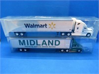 2 Ton Trucks HO Walmart & Midland Transports MIB