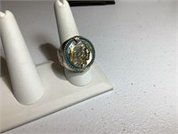 Man’s ring, unmarked, made with Buffalo nickel