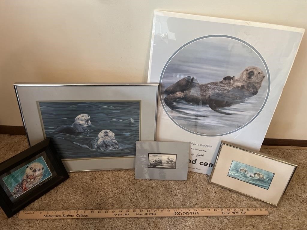 Sea Otter Print Lot- (5)