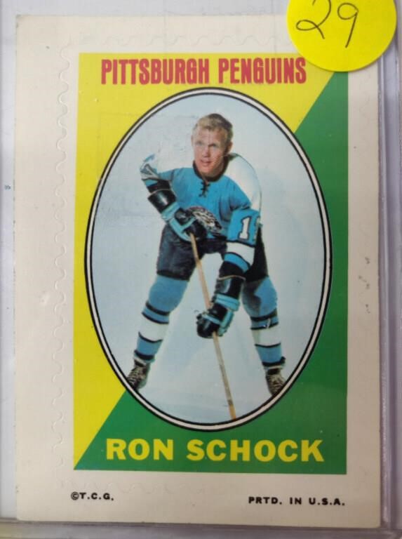 1970-71 Topps Ron Schock Card