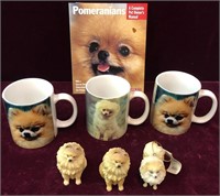 Pomeranian Theme Book, Mugs and Figurines