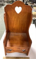 Wooden doll chair 11X22X9.5