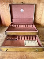 Vintage Silverware Wooden Box