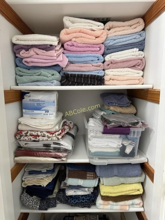 Variety of Bath Towels, Hand Towels, and Wash