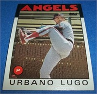 Urbano Lugo rookie card 1986 Topps