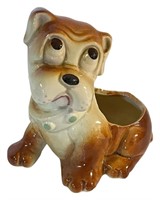 1950s Adorable Sad Eye Boxer Puppy Planter