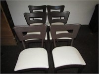 (6)Wood dining chairs.