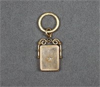 Victorian Gold Filled Photo Locket Fob