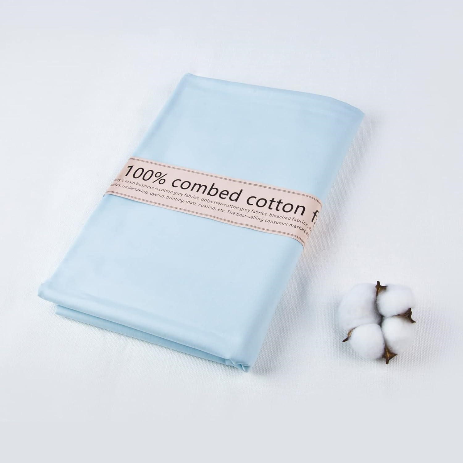5 Yard Baby Blue Cotton Fabric