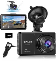 HD DASH CAM FRONT AND REAR DUAL CAMERA 32G SD