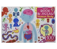 USBORNE BOOK & JIGSAW HUMAN BODY 100 PCS