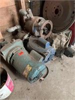 Electric motors with pumps