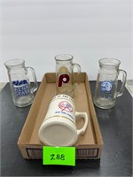 Lot of mugs Yankees Pitt Phillies Penn state