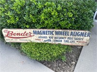 Metal Bender Magnetic Wheel Aligner Sign