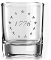 (10 oz - 4" - glass) 1776 Betsy Ross American