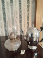 Krome-kraft Farber-Bros tea/coffee pot & oil