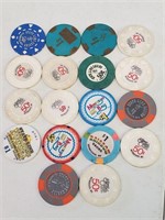 18 Wendover Nevada Poker Chips