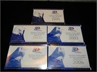 1999, 2000, 2003, 2005, 2006 State Qtrs Proof