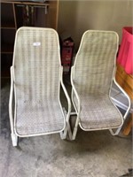 2 wicket springer chairs (one has slight damage