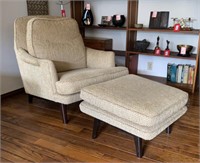 Dunbar Mid Century Chair & Footstool