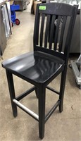 Solid Wood Black bar Stool - Nice Condition