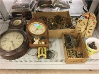 Vintage and antique clocks for parts,