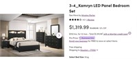 CM4510 Kamryn King 4 PieceLED Panel Bedroom Set