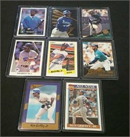 (8) Ken Griffey Jr. Mint Baseball Cards