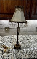 Fuzzy Lampshade Lamp