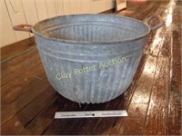 Old Galvanized Wash Tub