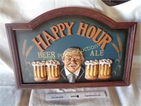 3-D Wood HAPPY HOUR Sign